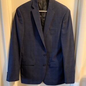 Ryan Seacrest for Macy’s Navy Windowpane Men's Blazer